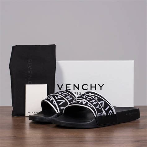 givenchy 4g webbing sandals in rubber
